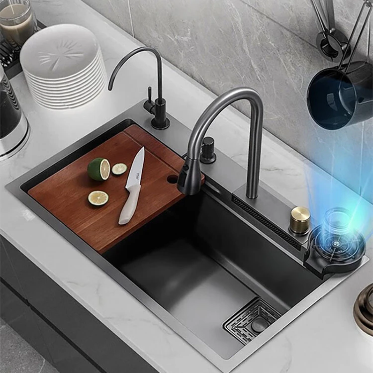 Black Stainless Steel Undermount Sink